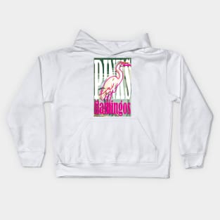 PINK Flamingos: Chic Flamingo Streetwear Kids Hoodie